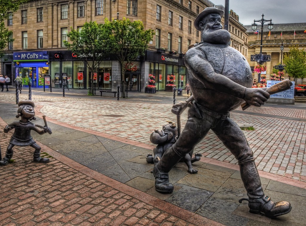 Desperate Dan Statue In Dundee