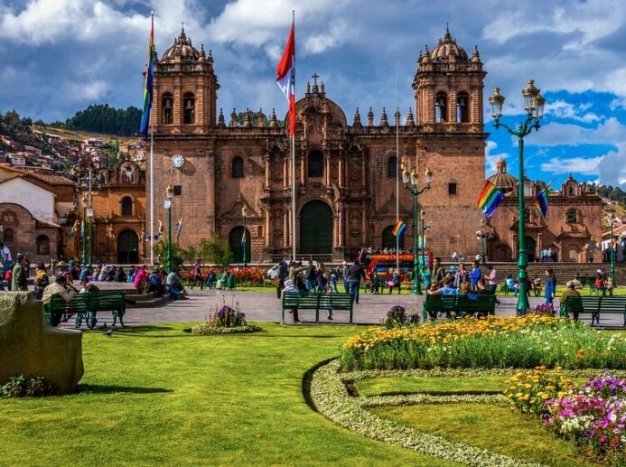 Cathedral of Santo Domingo in Plaza de Armas Cusco, Peru