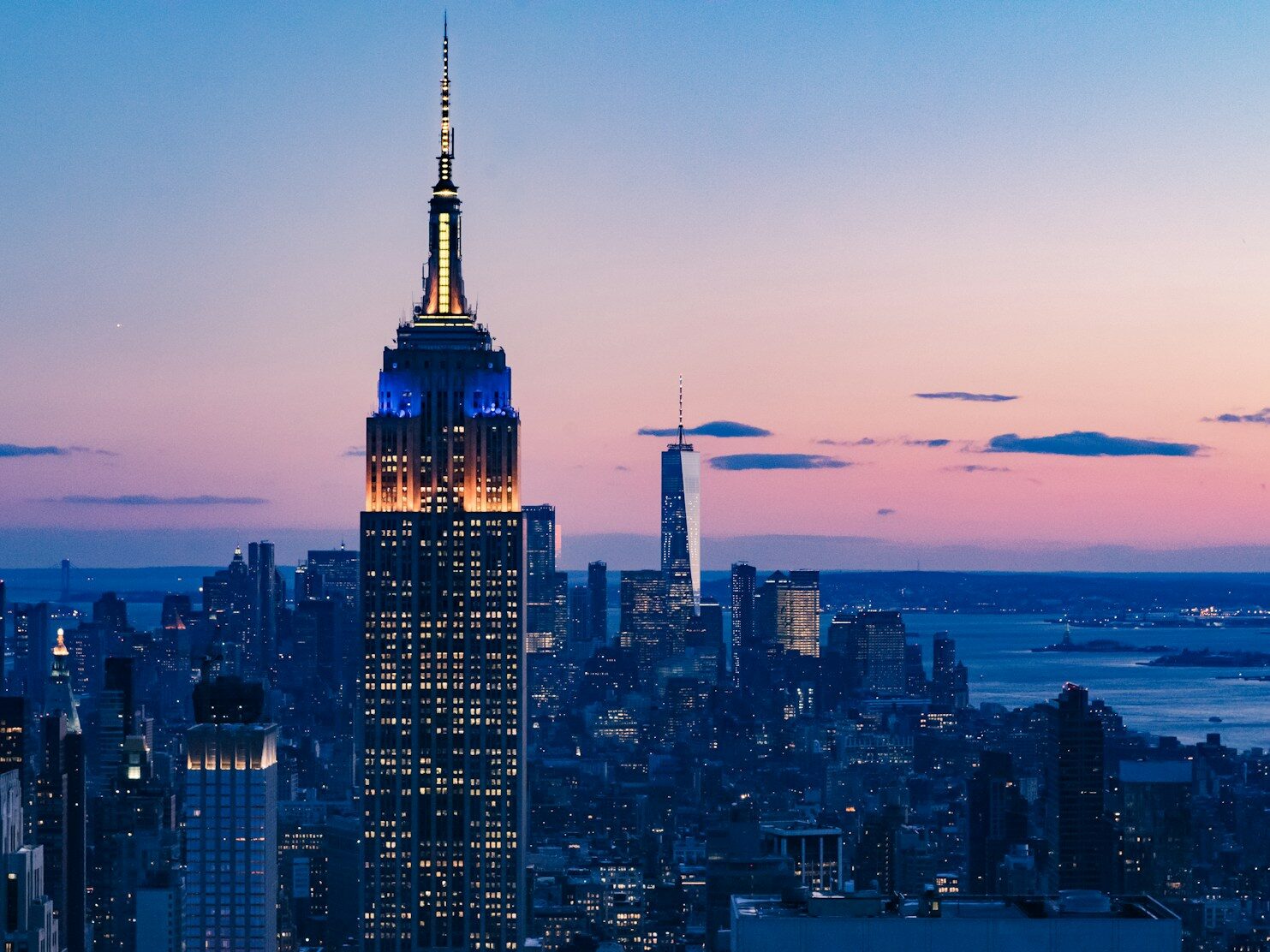 cityscape photo at night