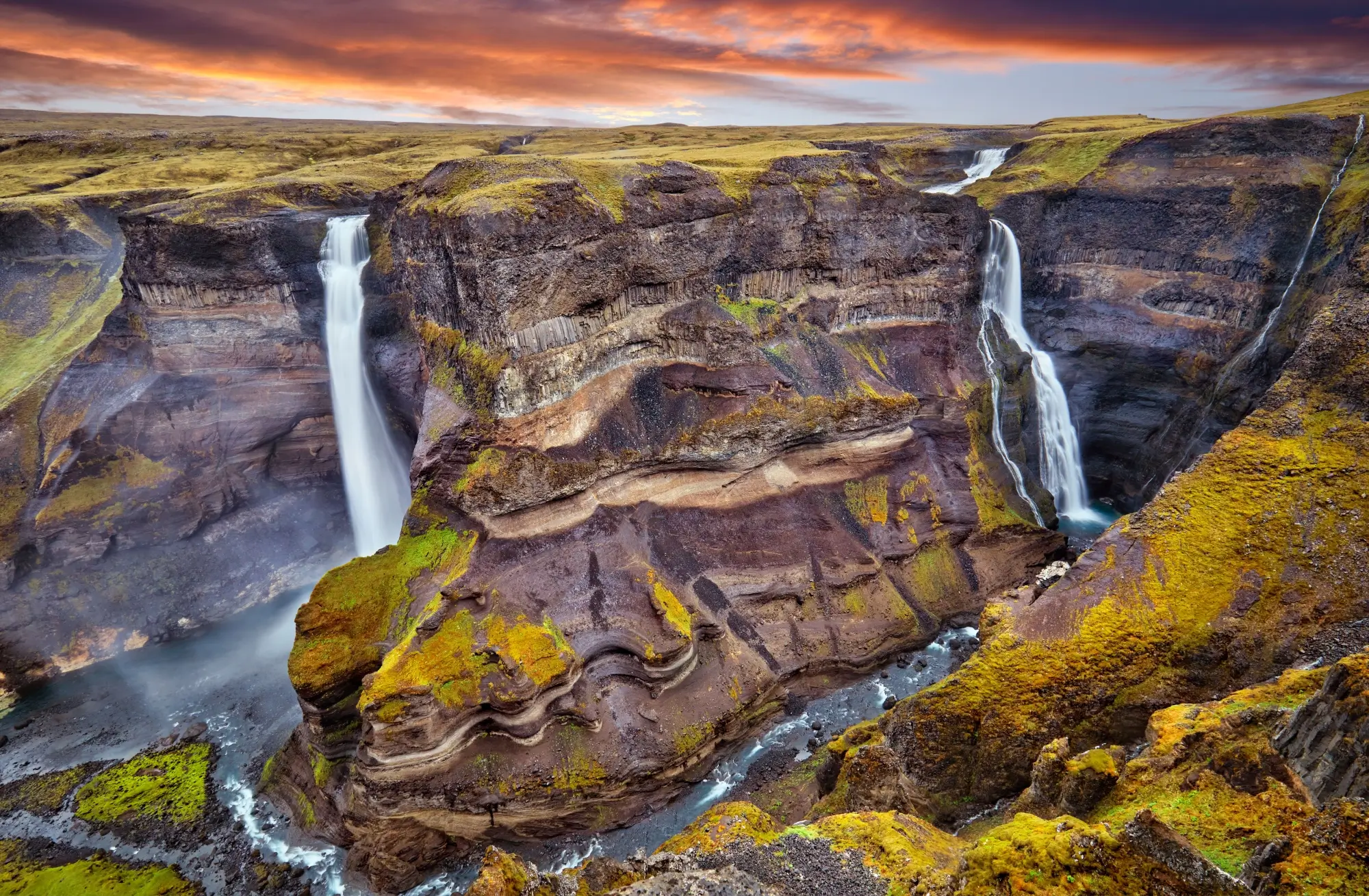 Vodopády, ledovcová eroze, řeka 