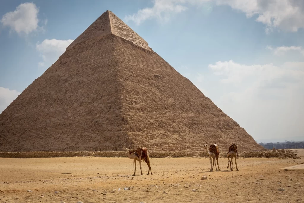 Pyramidy v Gíze Egypt